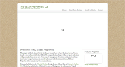Desktop Screenshot of nccoastrentals.com